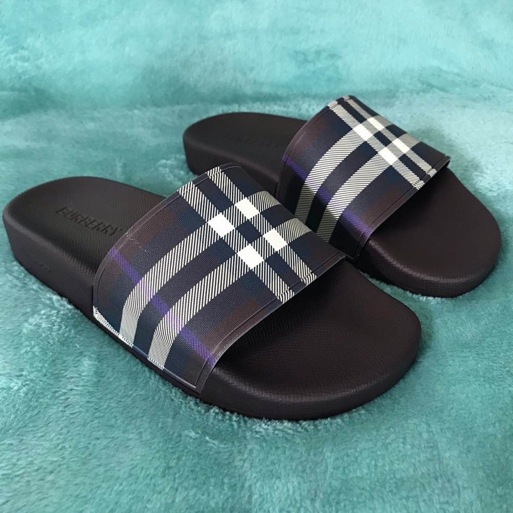 BURBERRY Furley Check Slide Sandal